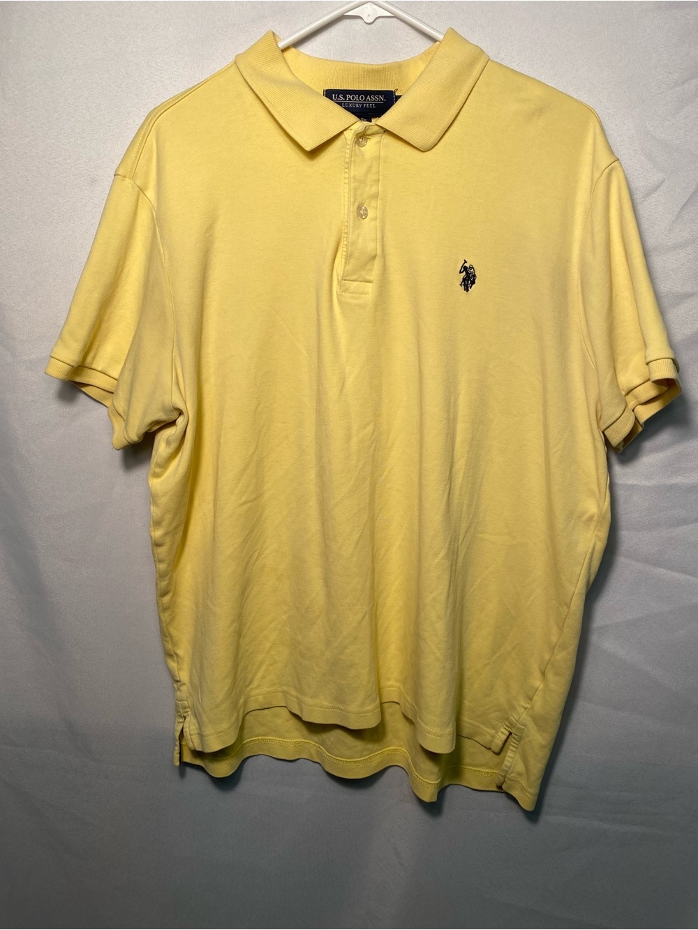 U.S. Polo Assn. Men's Light Yellow Short-Sleeve Polo